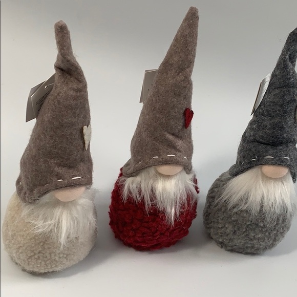 Gnome set of 3 Red Gray & beige - Picture 6 of 6